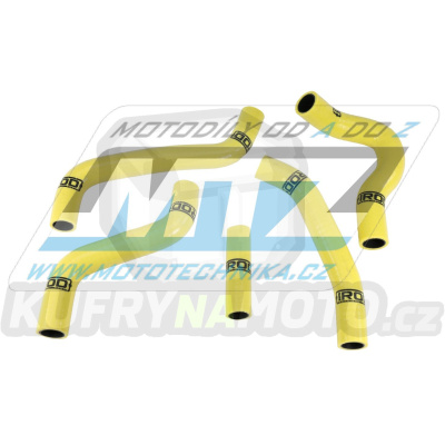 Hadice chladiče Suzuki RMZ450 / 07 - žluté (sada 5ks)