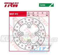 Kotouč brzdový TRW MST413 (200/72/4D) - Kawasaki KXF450 / 07-14