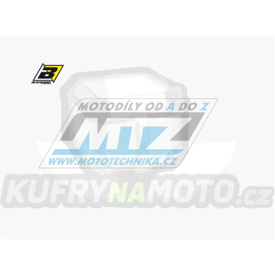 Polepy číslových tabulek (vystřižené) - Honda CRF250/08-09 - barva bílá
