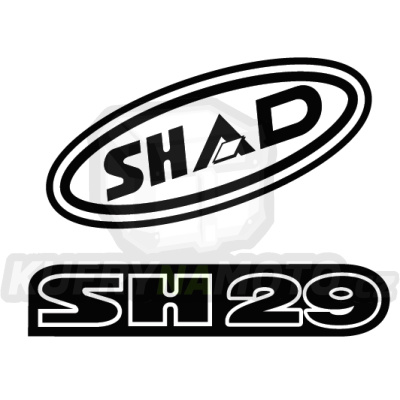 Samolepky SHAD D1B29ETR červená pro SH29
