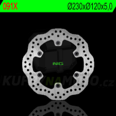Brzdový kotouč moto NG 091X