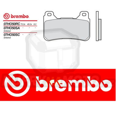 Brzdové destičky Brembo HONDA CBR RR 600 r.v. Od 07 -  směs RC Přední