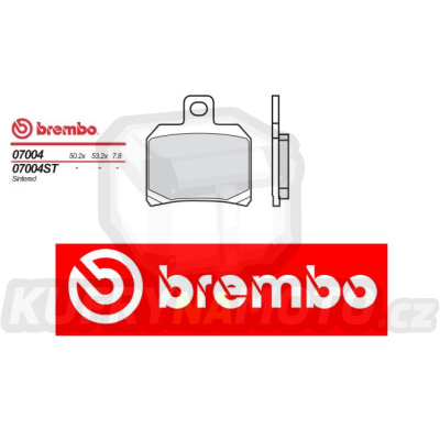 Brzdové destičky Brembo ADIVA ADIVA 250 r.v. Od 06 -  směs XS Přední