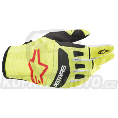 rukavice TECHSTAR, ALPINESTARS (žlutá fluo/černá)