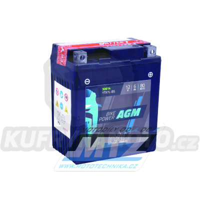 Baterie (akumulátor motocyklový) YTX7L-BS (12V-6Ah)