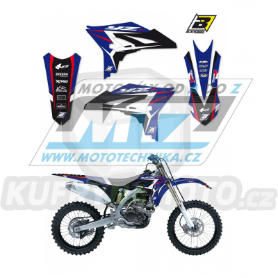 Polepy na motocykl (sada polepů Dream) Yamaha YZF250 / 10-13 - typ polepů Dream4