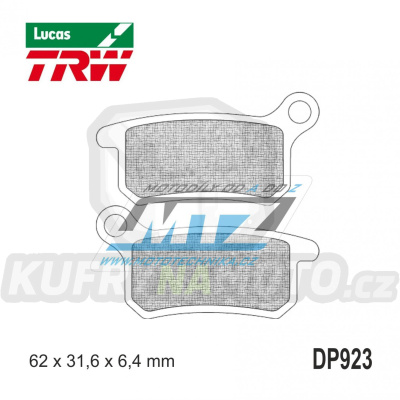 Destičky brzdové DP923-LUEC TRW Lucas MCB740EC - směs Allround Economy