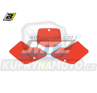 Polepy číslových tabulek (vystřižené) - Kawasaki KX125+KX250 / 94-98 - barva červená
