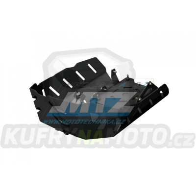 Kryt pod motor hliníkový Dual Sport -  Benelli TRK702X / 23-24 + TRK702 / 23-24 - barva černá