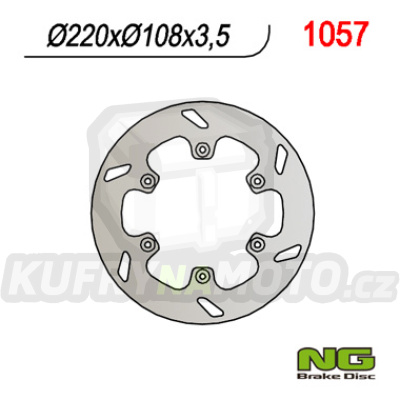 Brzdový kotouč moto NG 1057