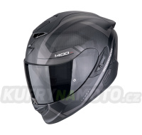 Moto přilba SCORPION EXO-1400 EVO II CARBON AIR ENKO matná černo/stříbrná