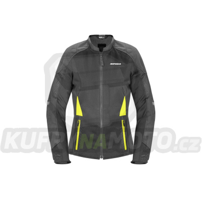 bunda SUPER NET LADY, SPIDI, dámská (černá/žlutá fluo)