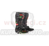 boty TECH 7, ALPINESTARS (černá/červená/zelená)