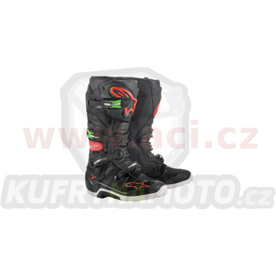 boty TECH 7, ALPINESTARS (černá/červená/zelená)