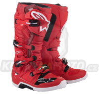 boty TECH 7, ALPINESTARS (červená) 2024
