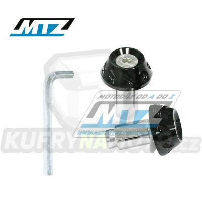 Koncovky/závaží řidítek 2IN1 - černé (pro vnitřní průměr řidítek ¤13/¤17mm)