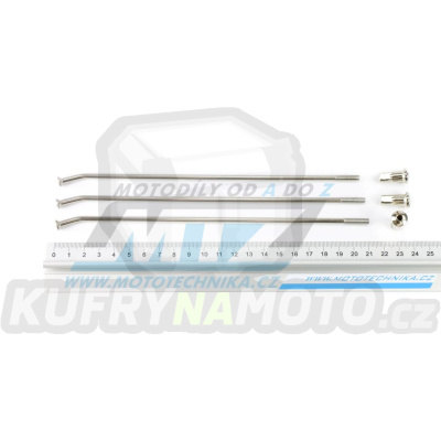 Drát/Špice nerezové do kola + Niple 18&quot; - SE250+SE300+SEF250+SEF300+SEF450 / 04-18