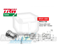 Koncovka brzdové hadice TRW VarioFlex MVH400 (šroubení vnitřní závit M10x1 pevné) - materiál nerez
