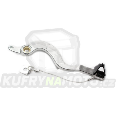 Brzdový pedál MOTION STUFF 83P-0421002 silver body, black steel fixed tip Steel Fixed Tip