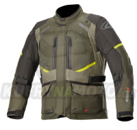 bunda ANDES DRYSTAR, TECH-AIR 5 kompatibilní, ALPINESTARS (zelená/černá/žlutá fluo)