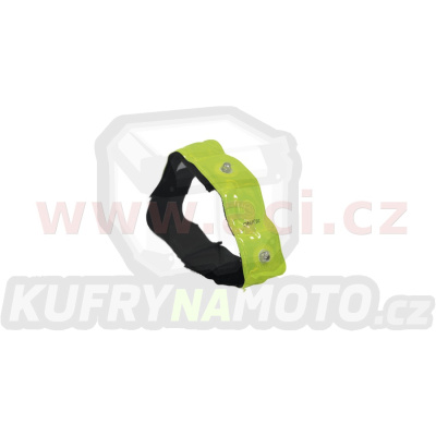 reflexní pásek se 4-mi LED diodami Bright Band Plus, OXFORD (žlutá fluo)