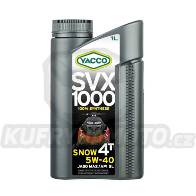 Motorový olej YACCO SVX 1000 SNOW 4T 5W40, YACCO (1 l)
