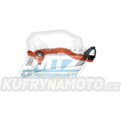 Pedál brzdy KTM 125SX / 04-06 + 250SX / 03-06 + 125EXC+200EXC+250EXC+300EXC / 04-07 + 250SXF / 06 + 250EXCF / 07-08 + 400EXC+450EXC+525EXC / 04-07 + 450SMR+525SMR+560SMR / 04-07 - oranžový