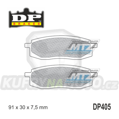 Destičky brzdové DP405 - DP BRAKES směs Premium Sinter OEM