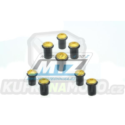 Šrouby a matice pro montáž plexi štítu M5x15mm (sada 8ks) - zlaté