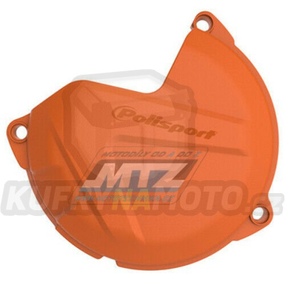 Kryt spojkového víka KTM 125SX+144SX+150SX / 01-15 + 125EXC+200EXC / 01-16 + Husqvarna TC125 / 14-15 + TE125 / 14-16 - barva oranžová