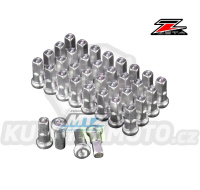 Sada niplů Z-WHEEL - typ Q6 (36ks) - ZETA W31-Q6368 - stříbrné