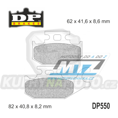 Destičky brzdové DP Brakes DP550 - směs Premium OEM Sinter