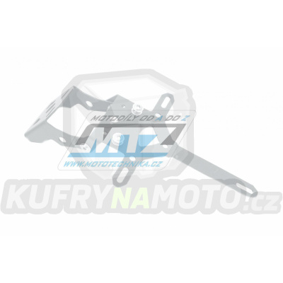 Držák registrační značky SPZ Dual Sport - Benelli TRK502 / 17-24 +TRK502X / 18-24 +TNT125 / 17-19 + Keeway RKF125 / 18-19 - barva stříbrná Ice Polished