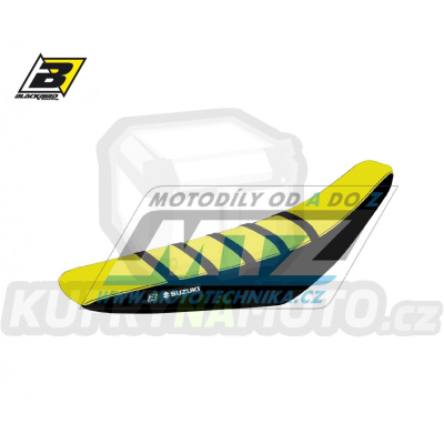 Potah sedla Suzuki RMZ250 / 19-25 + RMZ450 / 18-25 - barva žluto-černá - typ potahu ZEBRA