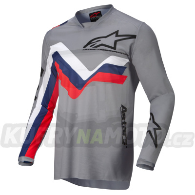 dres RACER BRAAP, ALPINESTARS (šedá)