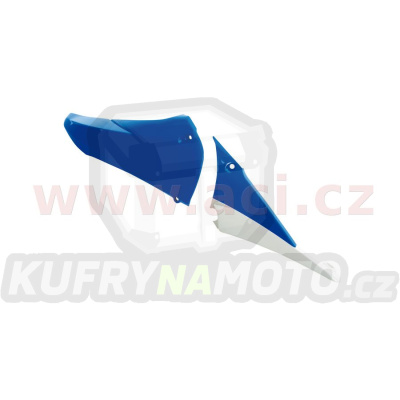 vrchní díl spoileru chladiče (Yamaha YZ 450 F 10-13), RTECH (modro-bílý)