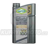 Motorový olej YACCO VX 100 20W50, 2 L