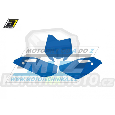 Polepy číslových tabulek (vystřižené) - Husqvarna TC250 / 08-13 + TC450 / 08-10 - barva modrá