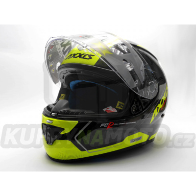 Integrální helma AXXIS COBRA rage a3 lesklá fluor žlutá XS