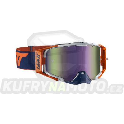 LEATT  brýle VELOCITY 6.5 IRIZ GOGGLE ORANGE/INK PURPLE barva oranžová/granátová