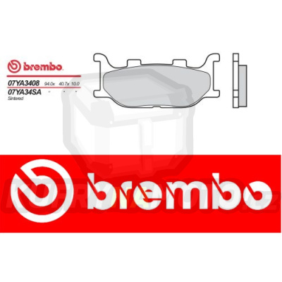 Brzdové destičky Brembo MZ MUZ S 1000 r.v. Od 01 - 02 SA směs Zadní