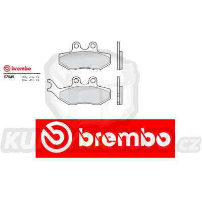 Brzdové destičky Brembo MALAGUTI PHANTOM MAX 200 r.v. Od 04 -  směs Originál Přední