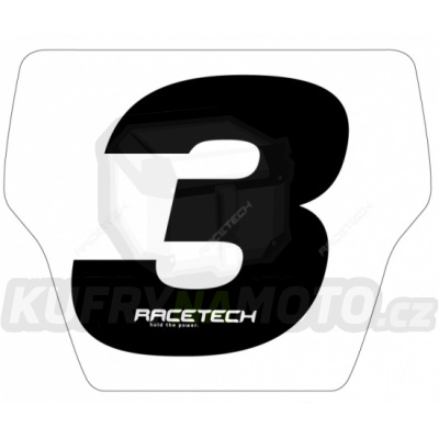 Nálepka na moto RTECH číslo uni černá velká R-NUMSIZ30