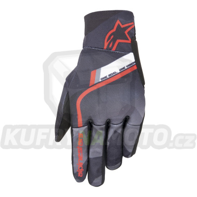 rukavice REEF, ALPINESTARS (camo/červená/černá/šedá/bílá) 2024