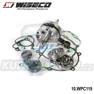 Kliková hřídel Wiseco - Kawasaki KX80+KX85+KX100 / 91-05 (sada včetně ložisek, těsnění a gufer)