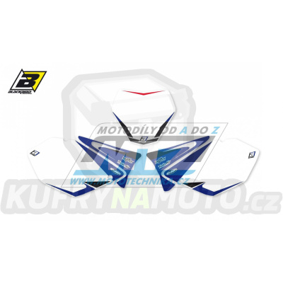 Polepy číslových tabulek (vystřižené) - Yamaha YZ125+YZ250 / 06-14 - typ polepů Dream4