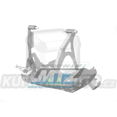 Kryt pod motor hliníkový Dual Sport - Ducati DesertX 937 / 22-24 - barva stříbrná Ice Polished