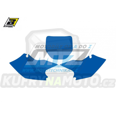 Polepy číslových tabulek (vystřižené) - Kawasaki KXF250 / 04-05 - barva modrá