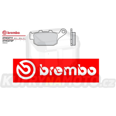 Brzdové destičky Brembo HONDA XRV AFRICA TWIN 750 r.v. Od 90 - 92 SP směs Zadní