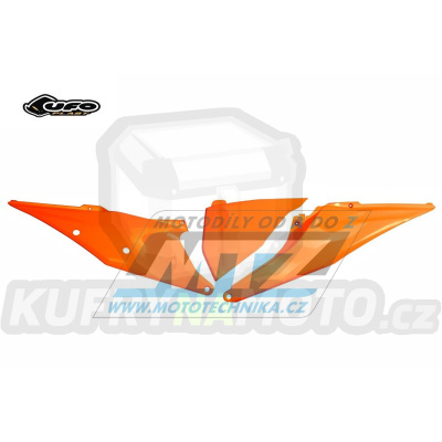Bočnice + levý kryt air-boxu KTM 125SX+150SX+250SX + 250SXF+350SXF+450SXF / 19-22 + EXC+EXCF / 20-23 - barva oranžová